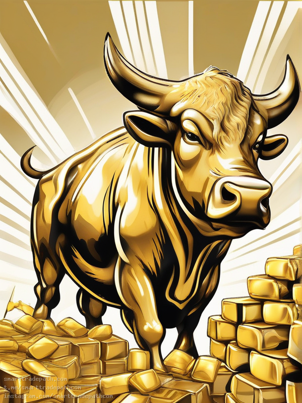 A professional editorial illustration representing the following news topic: Gold
