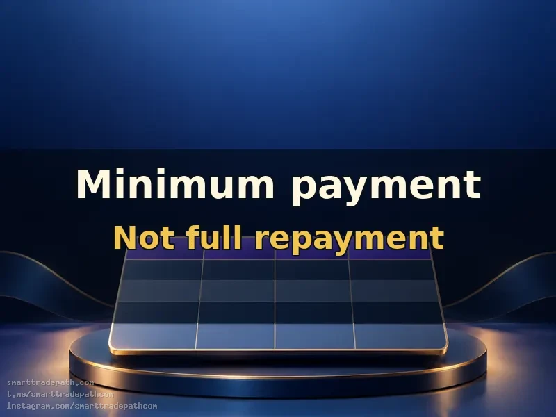 A minimum card payment is not full repayment